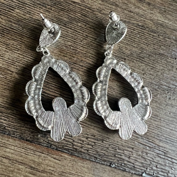 VINTAGE TURQUOISE EARRINGS - Picture 5 of 8